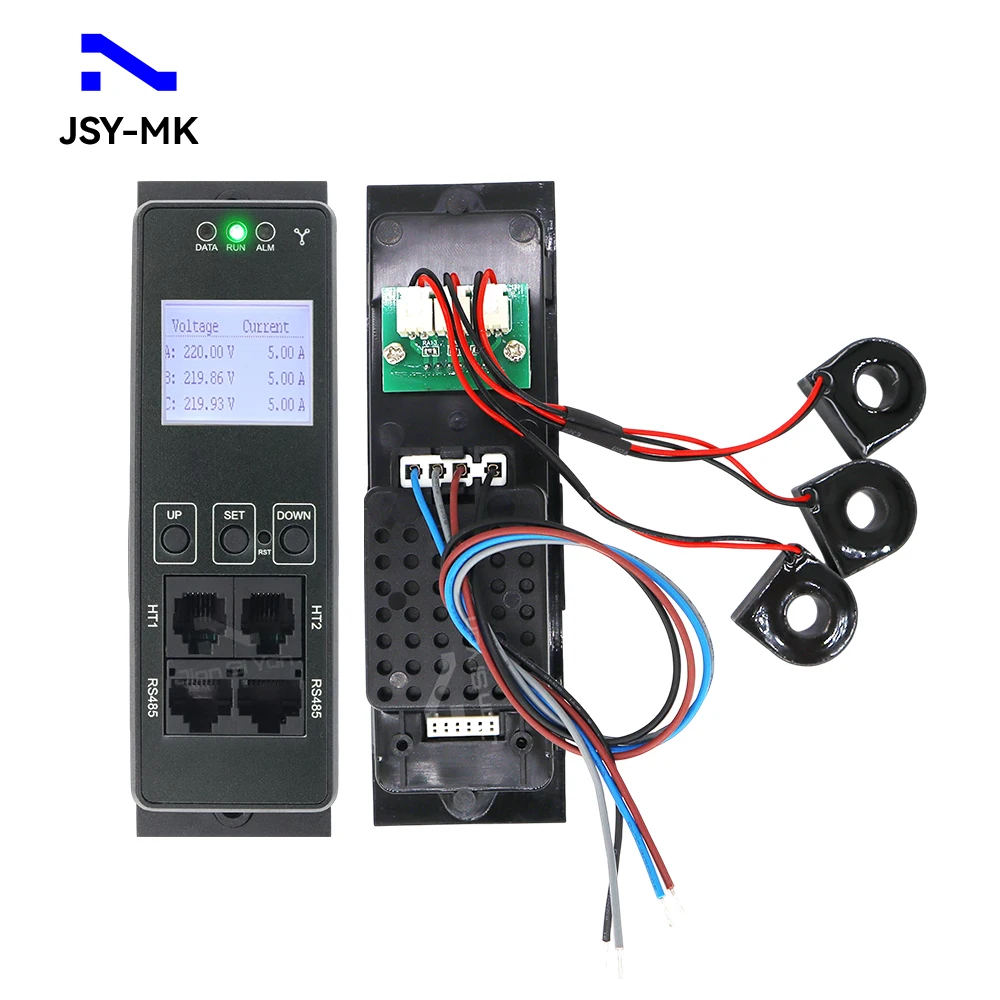JSY-MK-360 China High Quality LCD 220V Current Volts Power Energy Metered PDU 3P Three Phase for PDU Power Distribution Unit