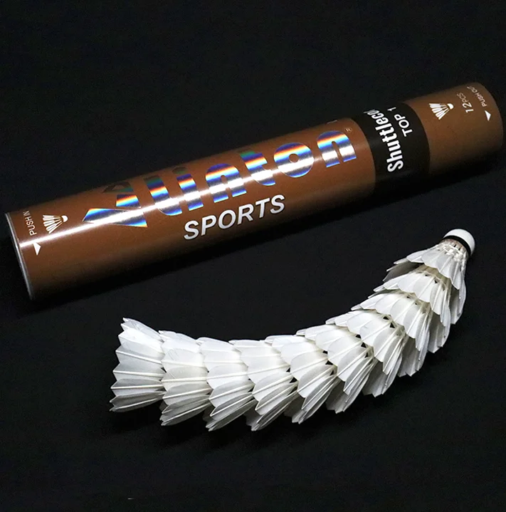 Hot Promotional International Competition Brand Badminton Ball Class A goose Feather Badminton Shuttlecock For Training