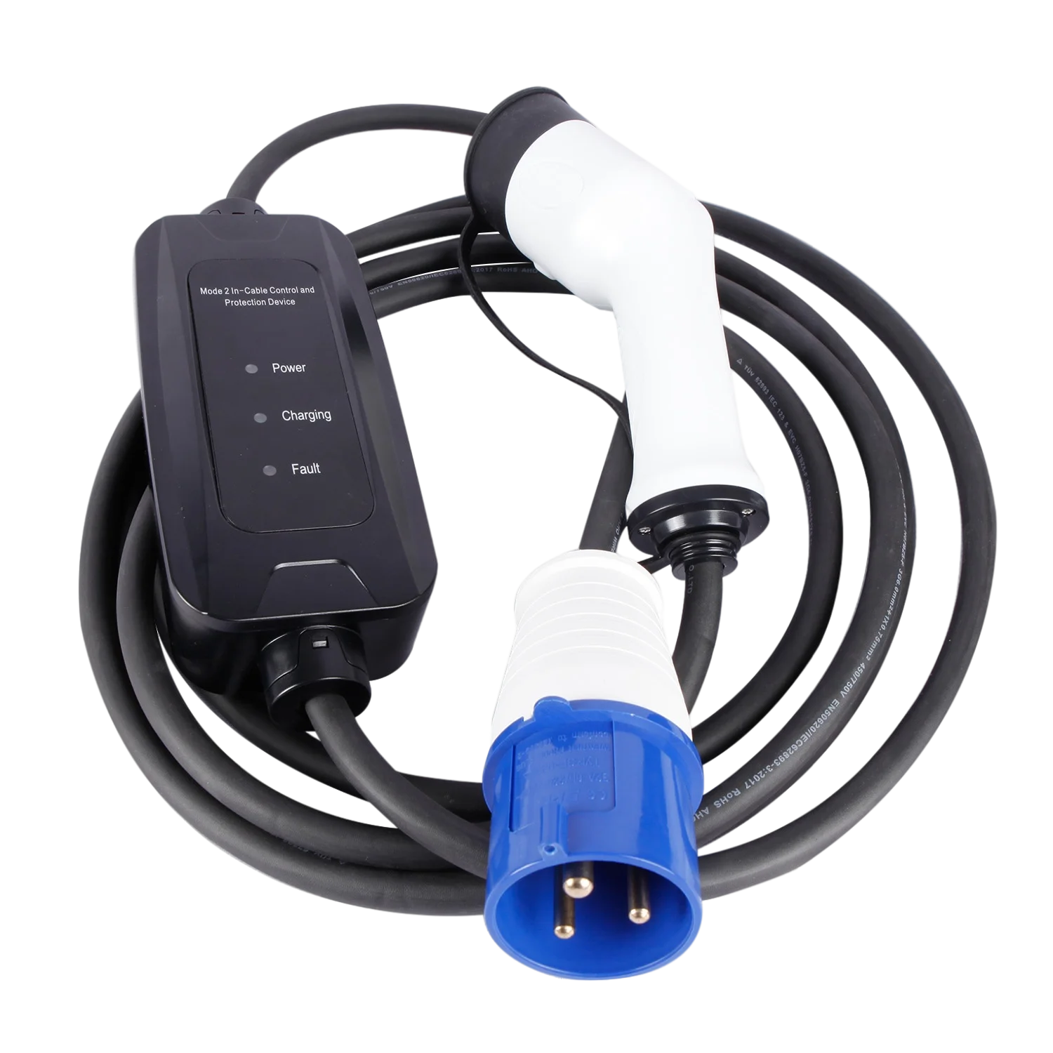 Factory Supply European Standard Mode2 Fast Charger Ev Long Cable Charging Station