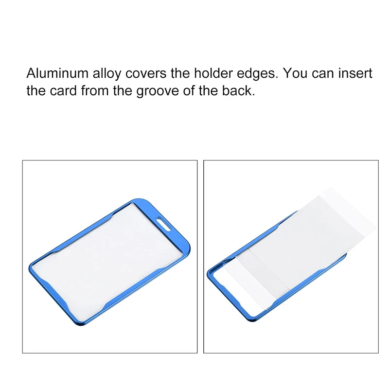 Hot Selling Metal ID Card Holder And Name Badge Holder Cover Customized Fashion Business Card