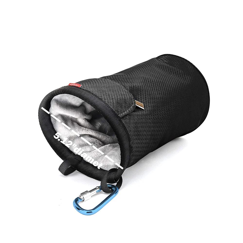 Hot sales high quality chalk bouldering bucket stand bag for rock climbing