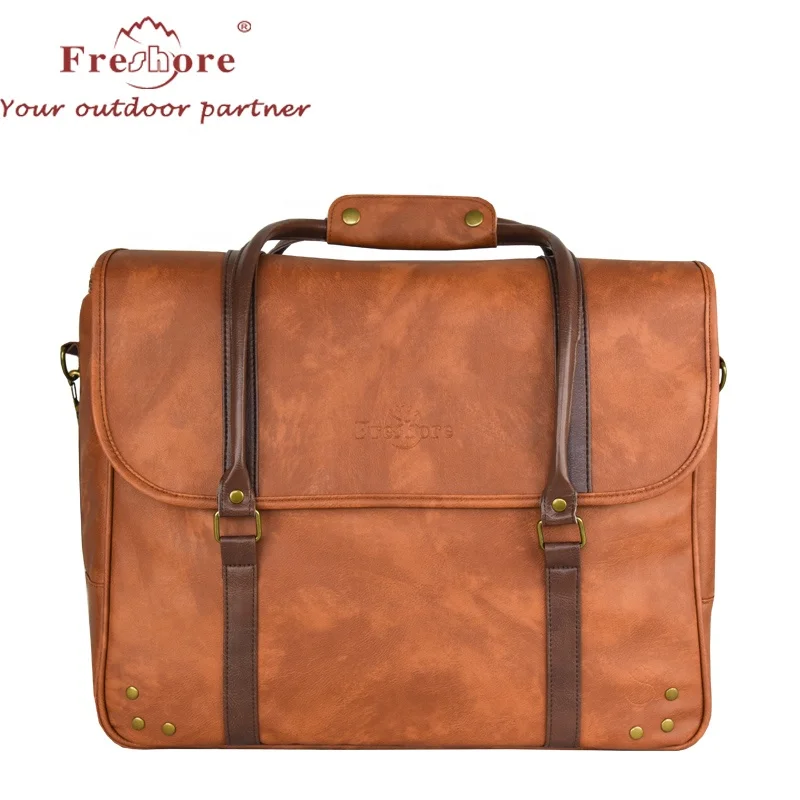 Waterproof OEM Customized Color Origin Type Foldable leather lunch insulate beer carrier fish cooler bag for men