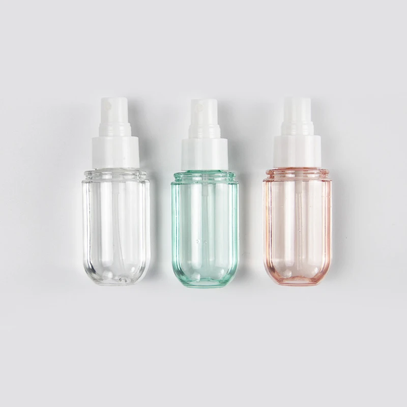March New Design Hair Mist Spray Bottle Capsule Shaped Empty Plastic Pill Cream Lotion PET Sprayer Cosmetic Packaging For Serum