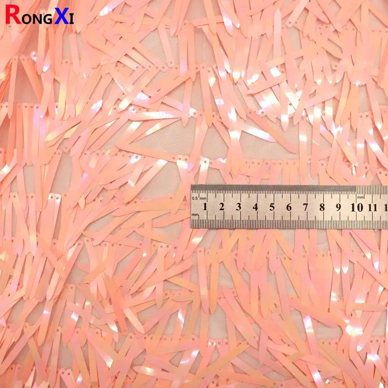 RXF1655 4 5 мм * см лидер продаж блестящая ткань с бахромой сделано в Китае