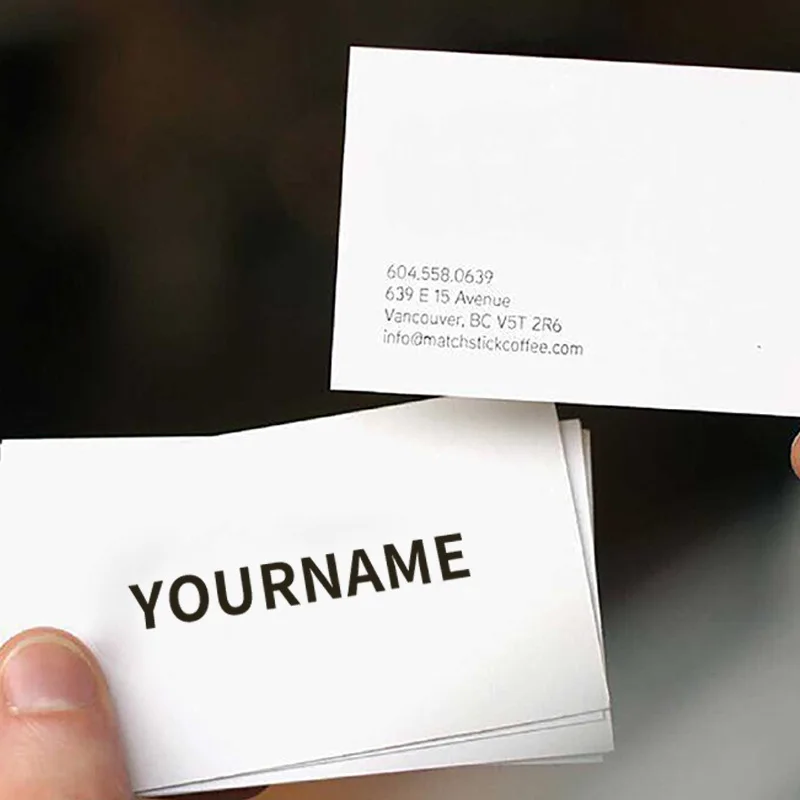 Высококачественные пользовательские визитные карточки ПВХ черная бумага дизайн логотипа офсетная печать художественная имя открытка визитная карточка Визитная