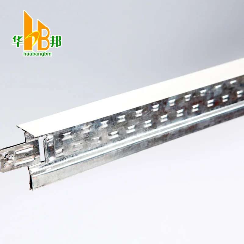 Low Price Black Line T Grid Flat Ceiling T Bar Aluminum Suspended