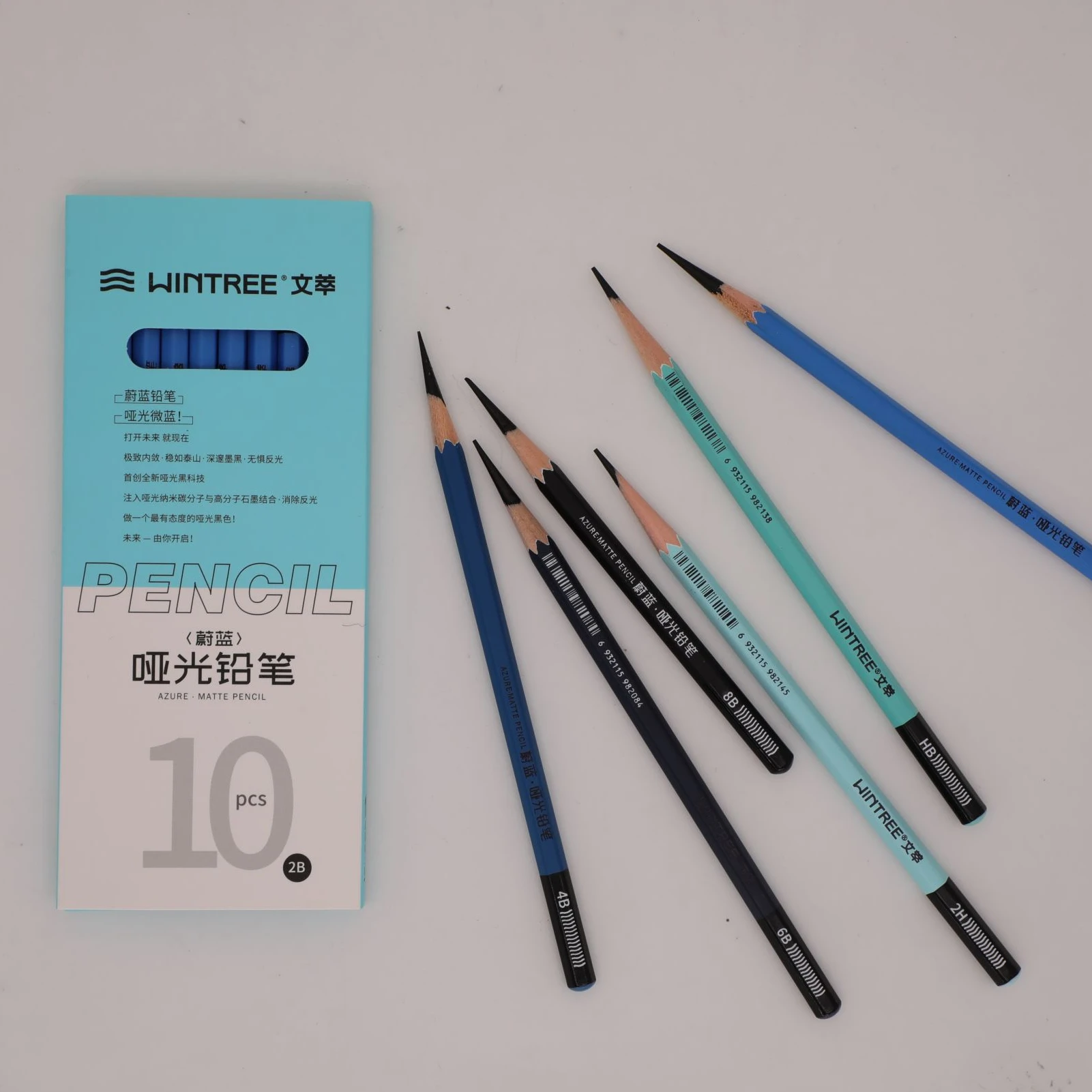 Wintree Azure matte  Art supplies Drawing painting matte nano carbon professional  molecules sketching pencil Charcoal