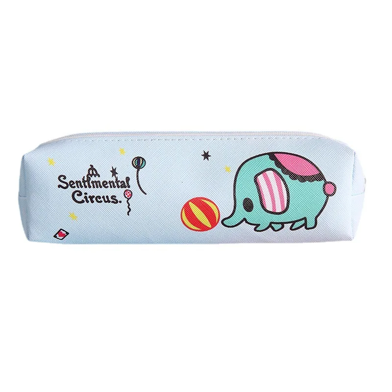 Wholesale Canvas pencil bag cartoon printing zipper Pencil Pouch Bag