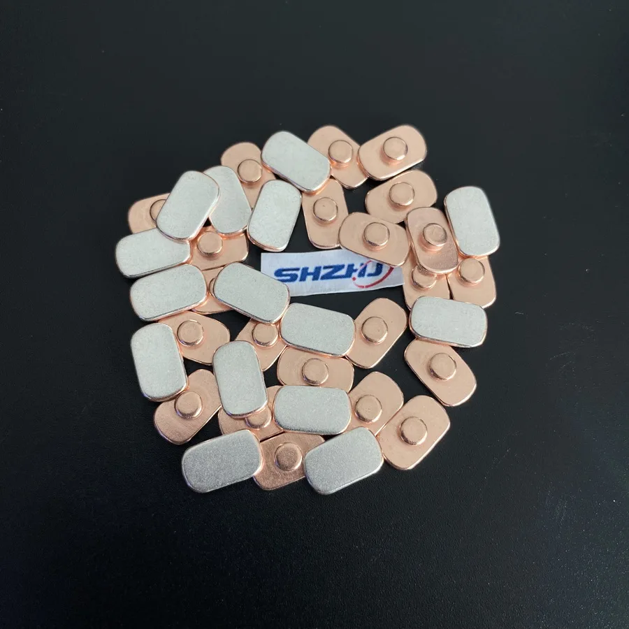Manufacturer Custom Fasteners Manufacturer Electrical copper agsno2 bimetallic silver contact rivets