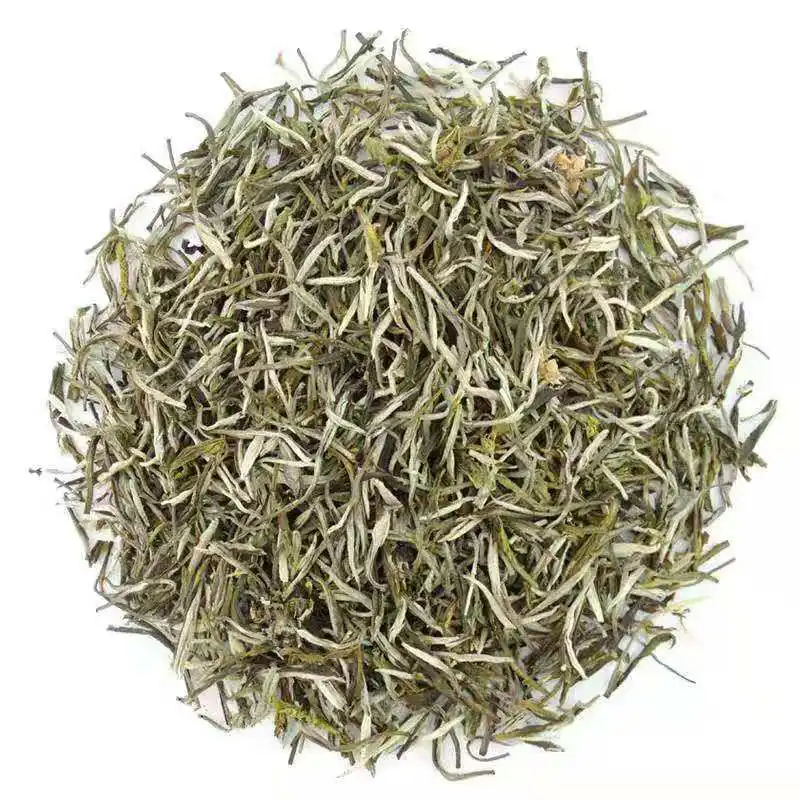 Free Sample Green China Jasmine Silver Needle Tip White Tea Pearl Jasmine Green Tea