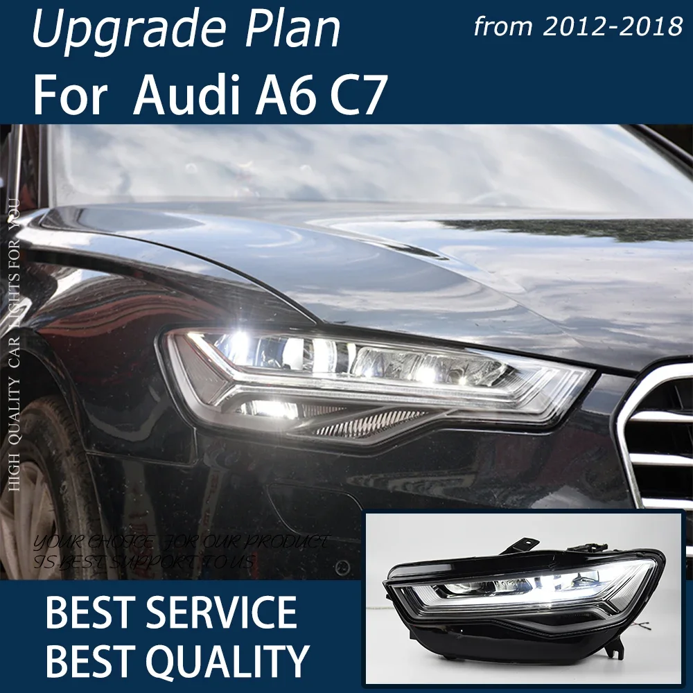 Car Lights for A6 2012-2018 A6L C7 LED Auto Headlight Assembly Upgrade High Configure C7PA