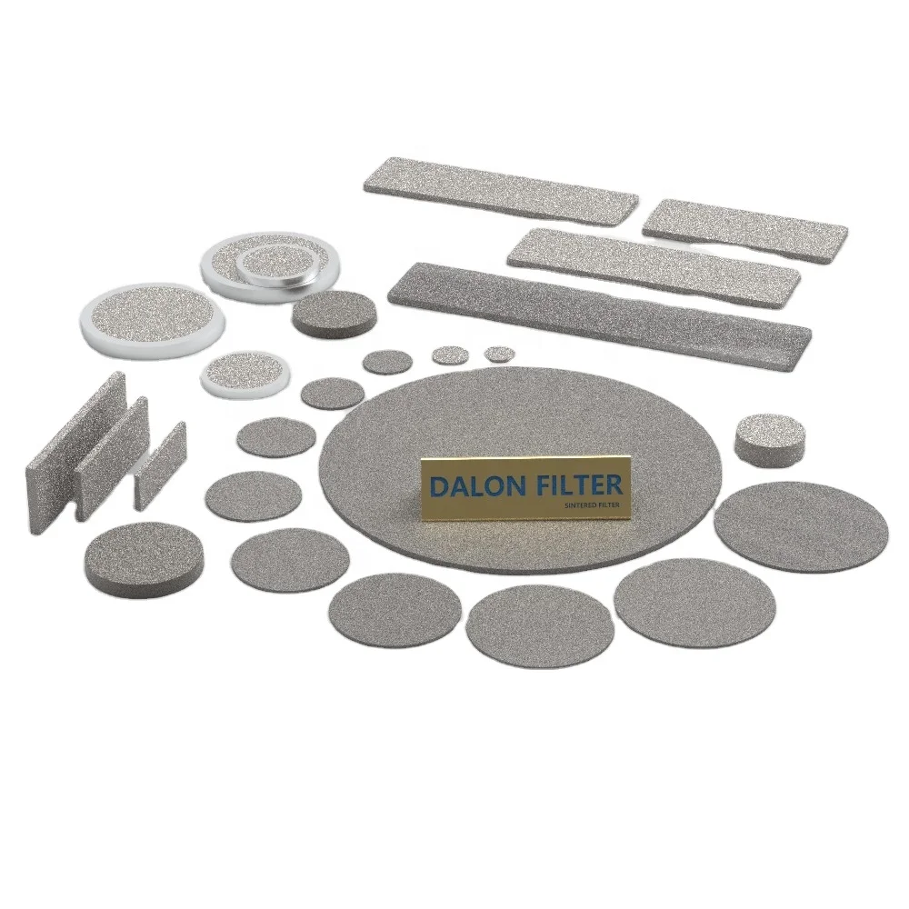 DALON Porous Sintered ss stainless steel gravity hot water plate filter for industrial use