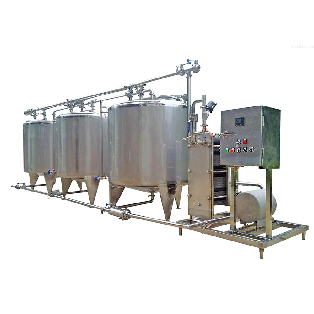 Clean in place system cip cleaning tank for dairy industry process