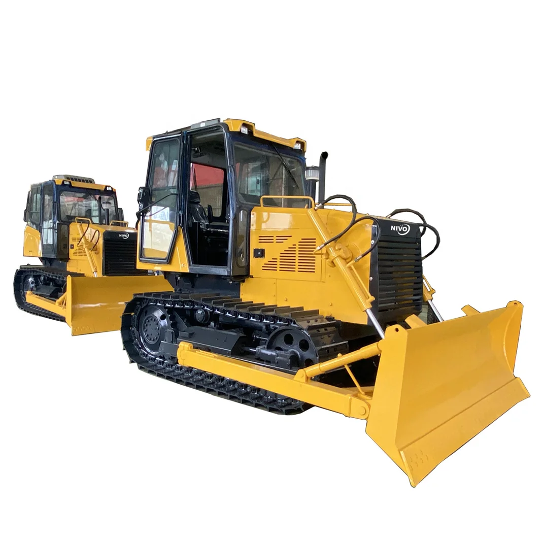 nivo 80hp 100hp mini bulldozer TN100 crawler bulldozer bulk export mini dozers work with asphalt paver or parts