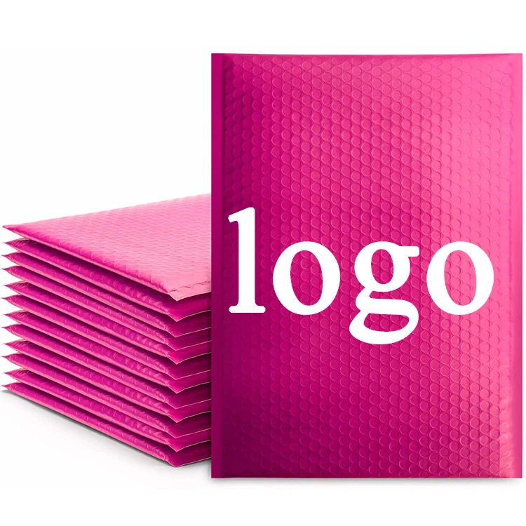 Customized Logo Colour Envelope a Bulle Aluminum Foil Metallic Mail Envelopes Mailing Bag Bubble Envelope Express Mailer Bags
