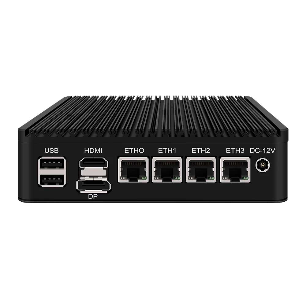 Fanless Mini PC 4 InteI i226-V 2.5G N6005 N5105 V5 Topton 2*NVMe TPM2.0 Switch Soft Router ESXI PVE Firewall Appliance Server