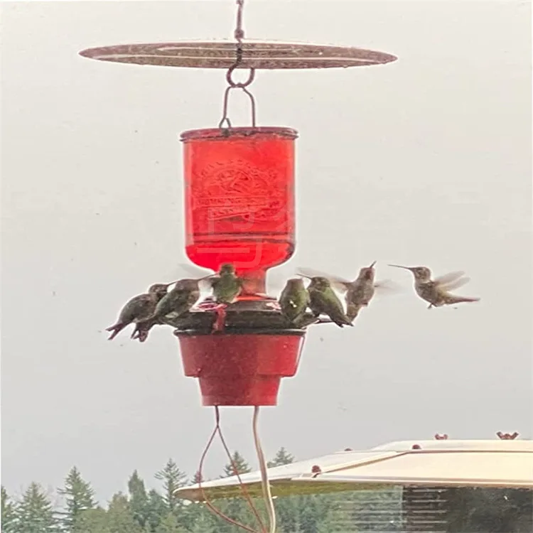 Round Winter Wholesale Bird Feeders For Outdoors Hanging Heater Bird Food Feeder Hummingbird Bird Feeder