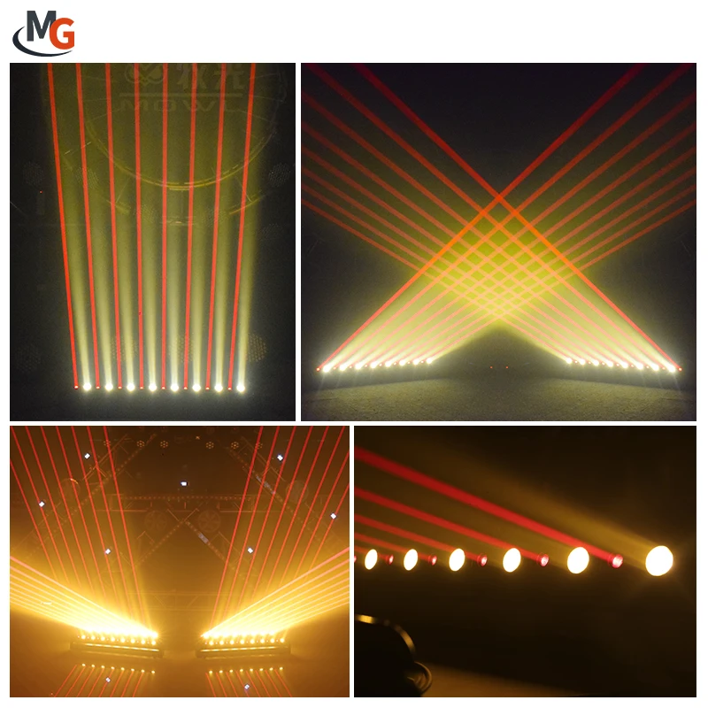 500MW 8 Eyes Moving Head Beam + 8pcs Moving Head Red Laser Bar Light Laser Stage Projector High Quality Laser Show Light