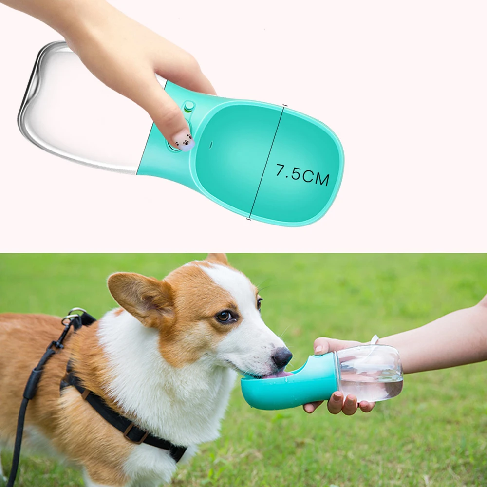 
Wholesale Factory Manufacturer Plastic Travel Drink Feeder Portable Pet Dog Water Bottle 