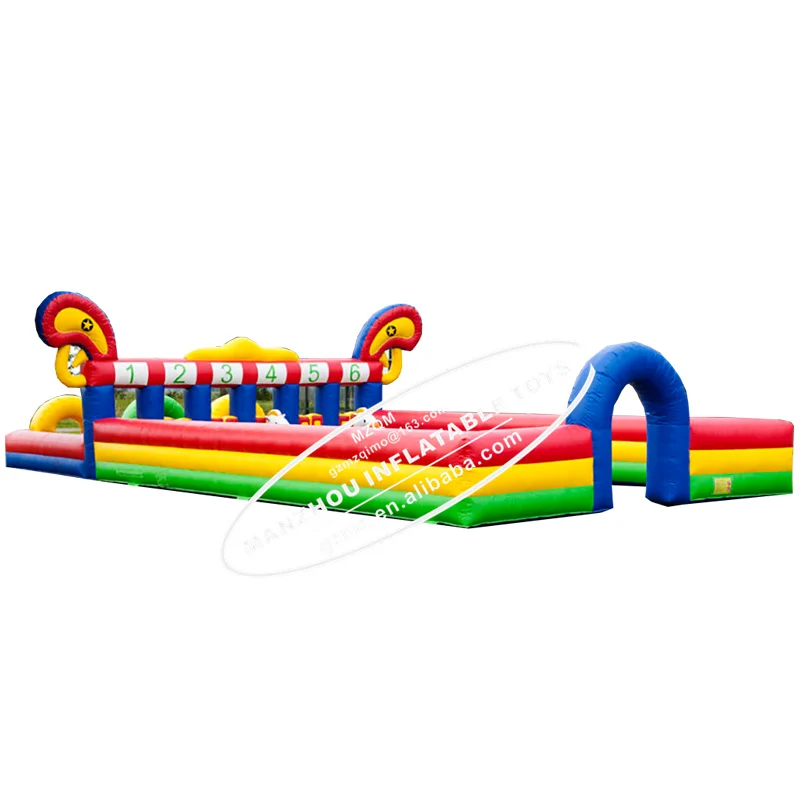 Надувная игровая площадка на 6 полос игрушка для прыжков гоночная лошадь