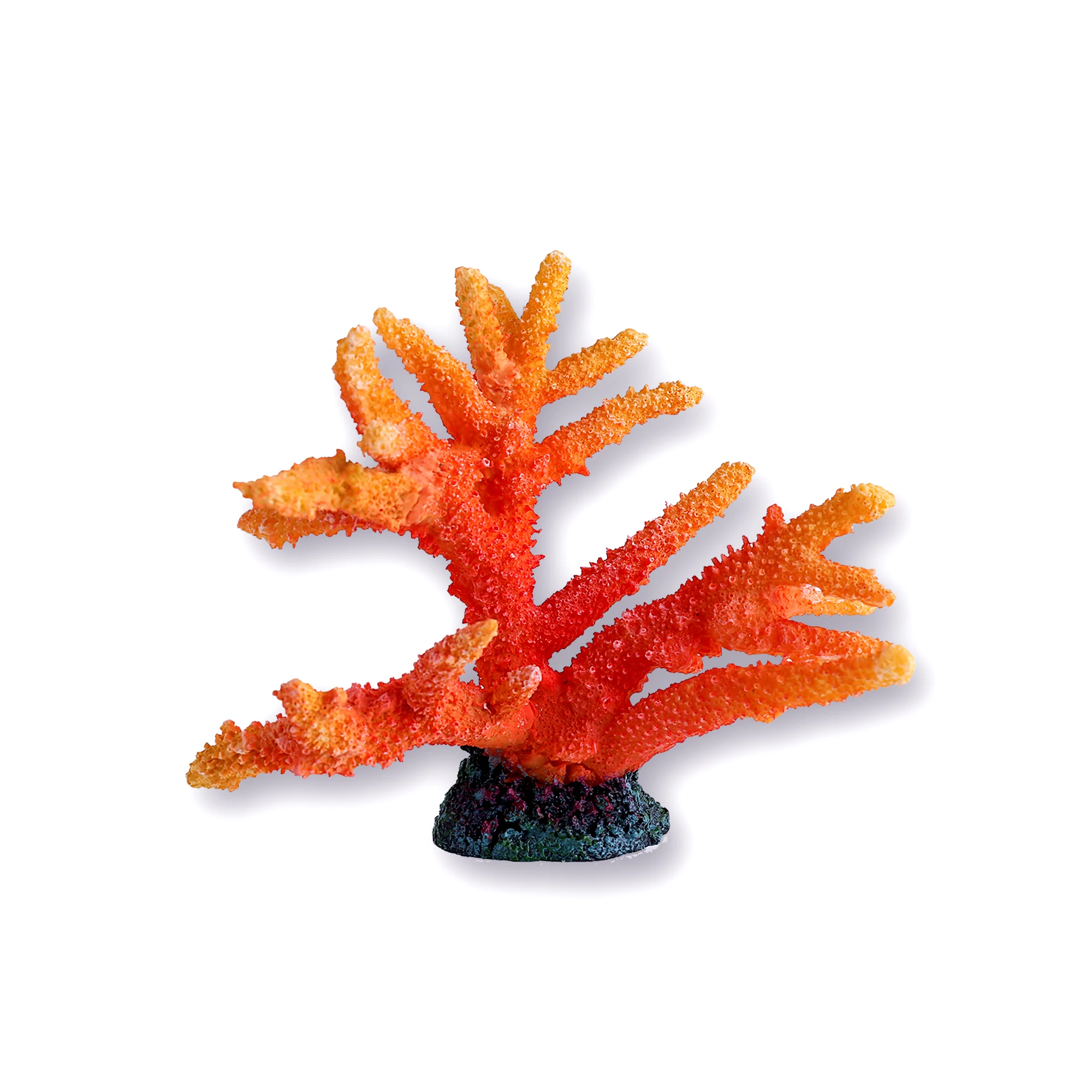 Fish tank with artificial reef coral aquarium accessories