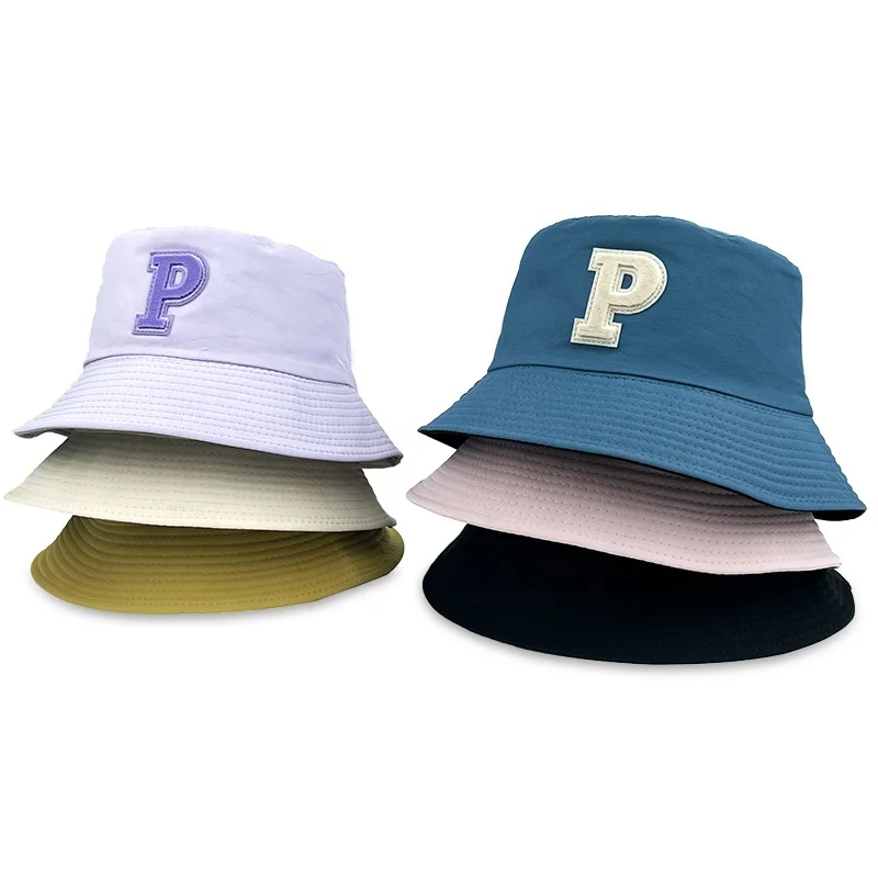 Custom Double Sides Cotton Bucket Hats Design Your Own Embroidery Bucket Hats With Custom logo
