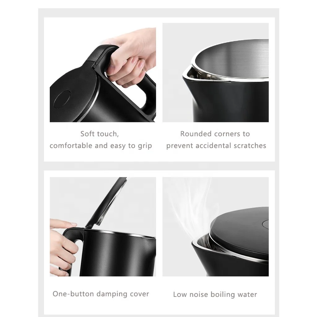OEM Wholesale Stainless Steel Factory Water Kettles Appliances 1.7l Suppliers Electric Kettle
