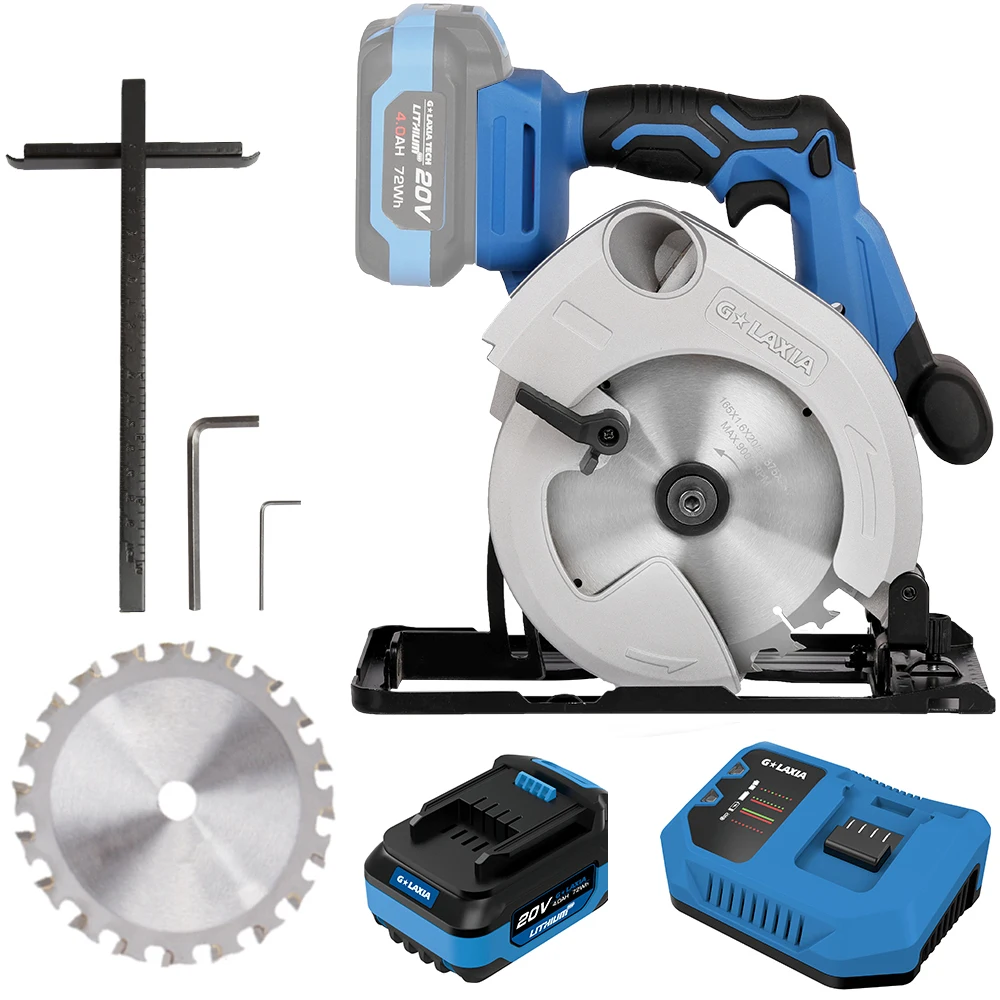 GALAXIA Portable Cordless Skill Saw Hot Selling Li-ion Electric Chain/Miter Saw for Wood Brick Stone with Battery Outdoor Use