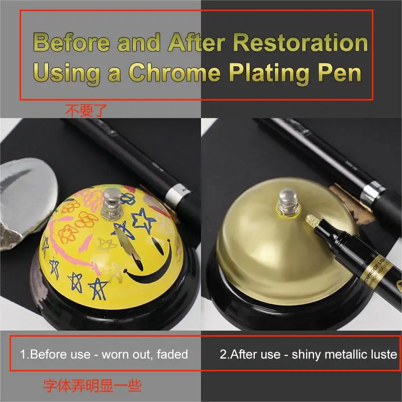 Hot Sale Premium Chrome Finish Permanent Marker Pens with Anti Fade Ink