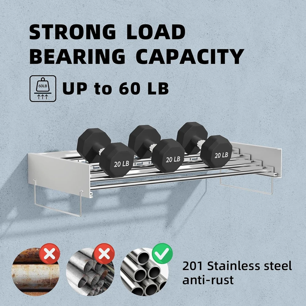 Space Saving Wall Mounted Folding Clothes Drying Racks Laundry Hanging Rack