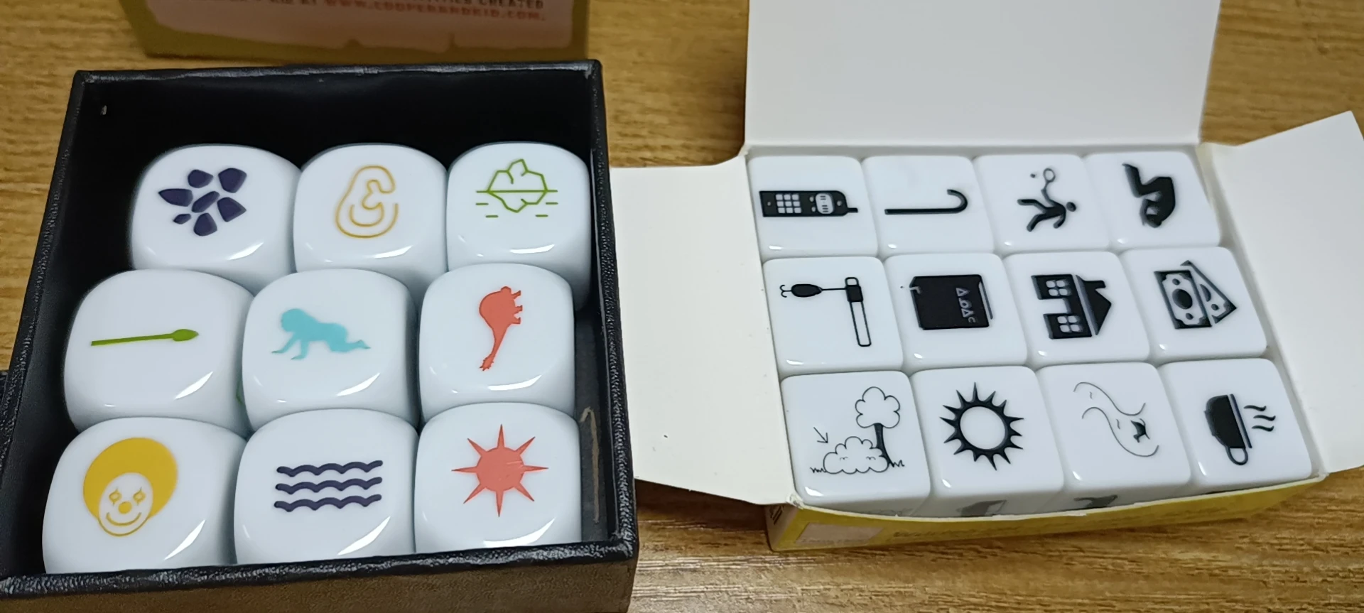 20mm D6 solid white die acrylic rounded corner blank dice six different custom sides printed images