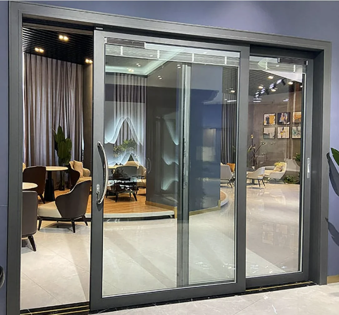 Heavy Duty Lift and Sliding Wood Aluminum Door for Missouri USA Client Design High Quality and Performance French Tempered Glass