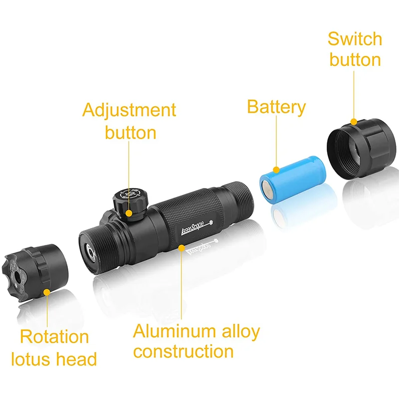 Custom Design Aluminum Alloy Green Laser Laser Sight Hunting Accssorice
