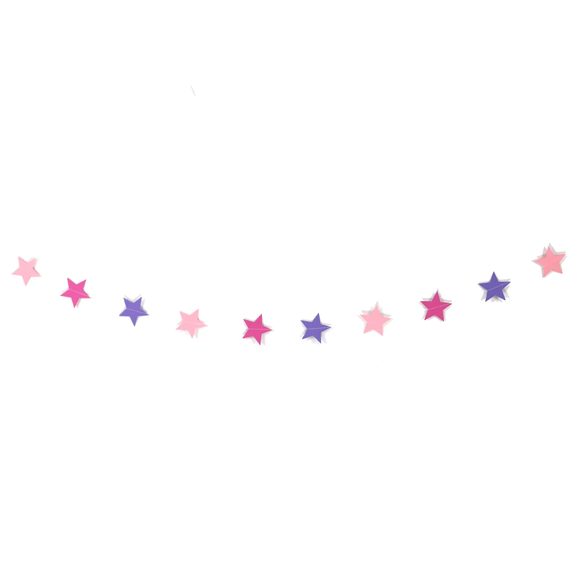 Glitter Star Garland Banner Decor Bright Star Hanging Bunting Banner Backdrop for New Year Graduation Wedding Birthday Party