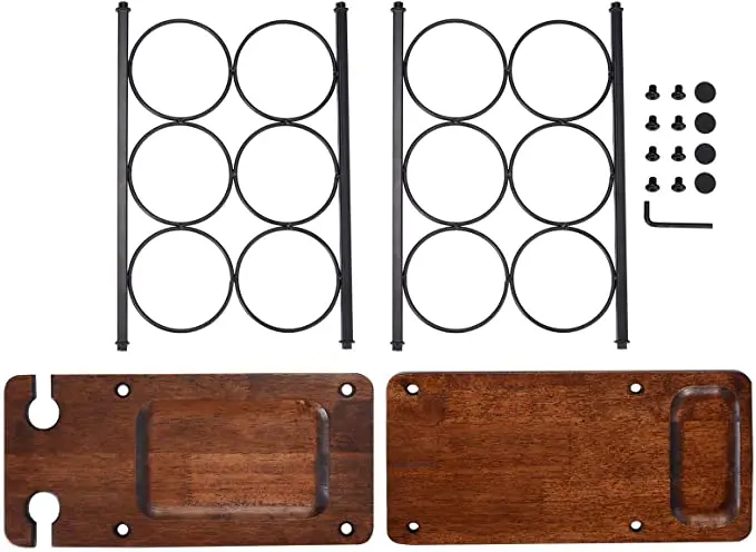 Country Rustic Customized Color Size Height Wine Rack for Kitchen and Livingroom Family