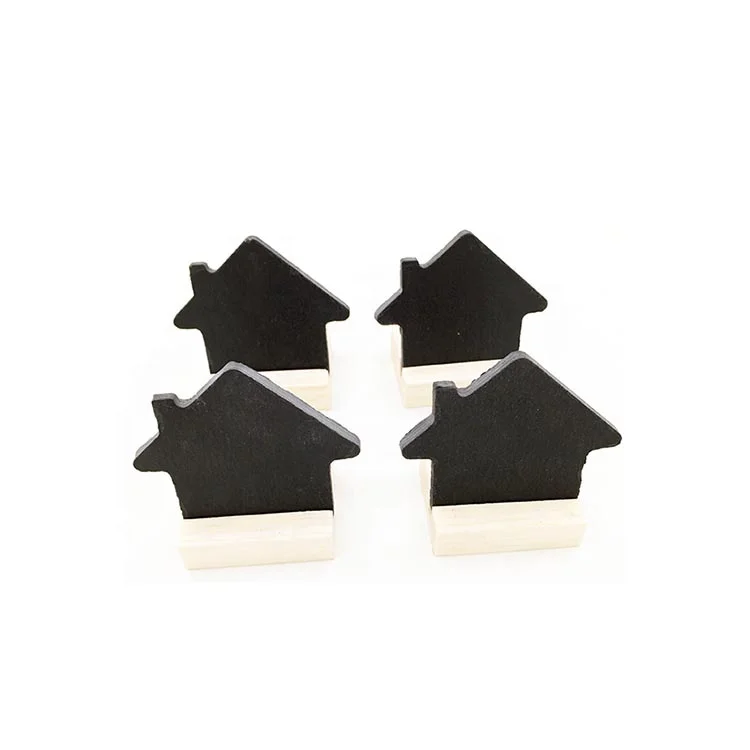 Mini Chalkboard Signs with Stand, Small Slate table card Chalk Boards with Wood Stands Set, Food Signs for Buffet Table