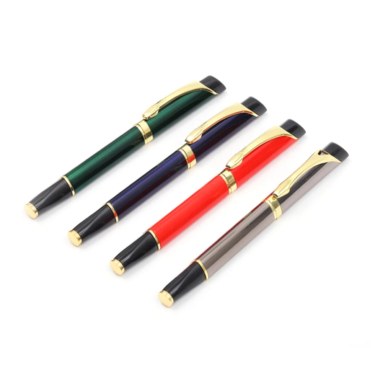 
Custom fashion universal luxury triangle design metal pen gift set 