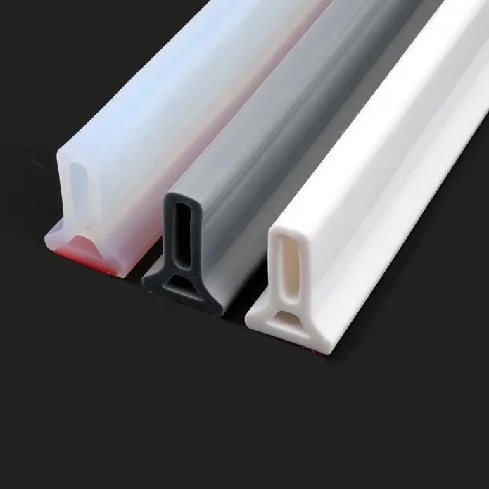 Гибкий силиконовый самоклеящийся водяной барьер для душа, пробка для воды, ограничитель порога, удерживающая полоса