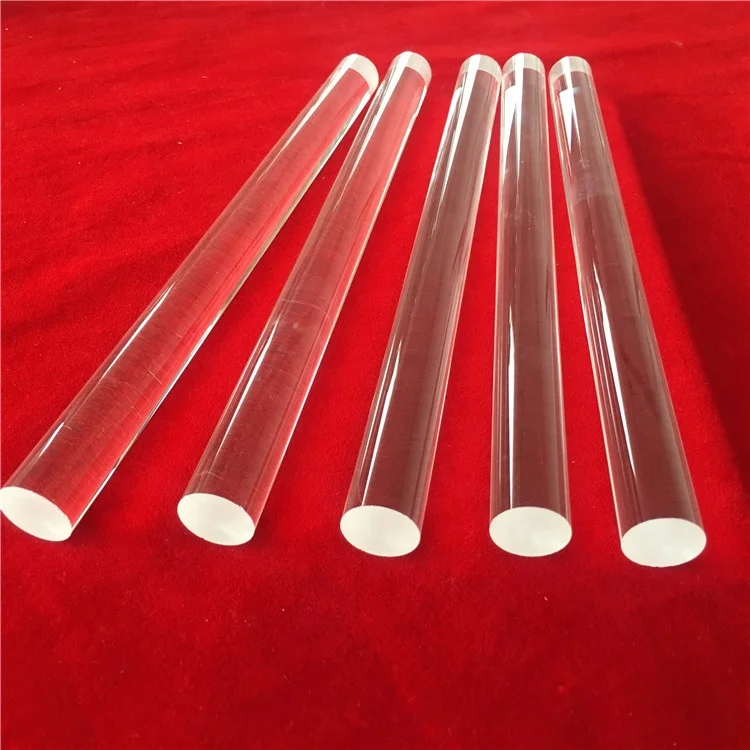 Clear customized  high purity round heat resistance quartz glass stirring rod (1600544115518)