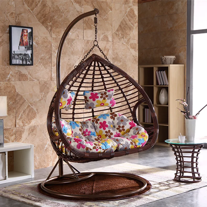 Wholesale Cheap Swing Egg Chair  Indoor Hanging Swing Chair With Cushion For Garden Terrace Resort