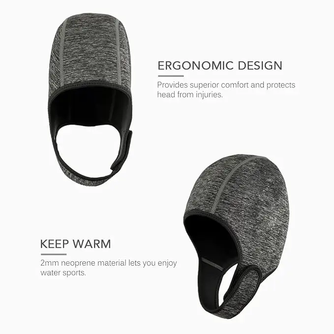 2.5mm Neoprene Dive Cap Surf Cap Windproof Cap for Surfing Kayak Rafting Canoe Snorkeling Water Sports