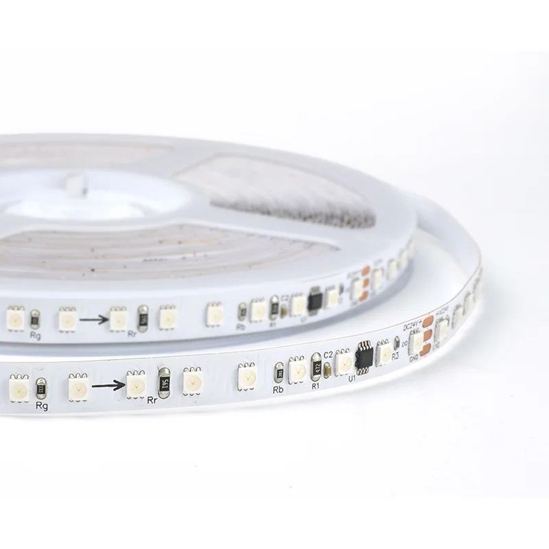 По заводской цене SMD2835RGB WS2811Digital светодиодные полосы серии программируемых DC24V 8 мм пикселей RGB Dream Цветовая атмосфера украшения
