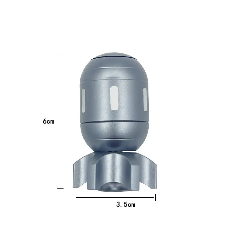 Hot Selling Brass Torpedo Bomb Shape Fidget Spinner Office Desktop Crafts Ornaments Wholesale Decompression Gyro Toys Gifts