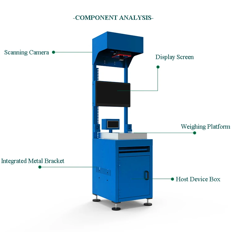 Warehouse Equipment Dimension Scale Weigh Counting Machine Product Dimension And Weight Scanner