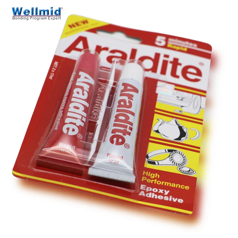 Araldite высокоэффективный эпоксидный клей 5 минут Быстрый AB Клей Новый международный пакет 2*17 мл DIY склеивание пластиковое металлическое
