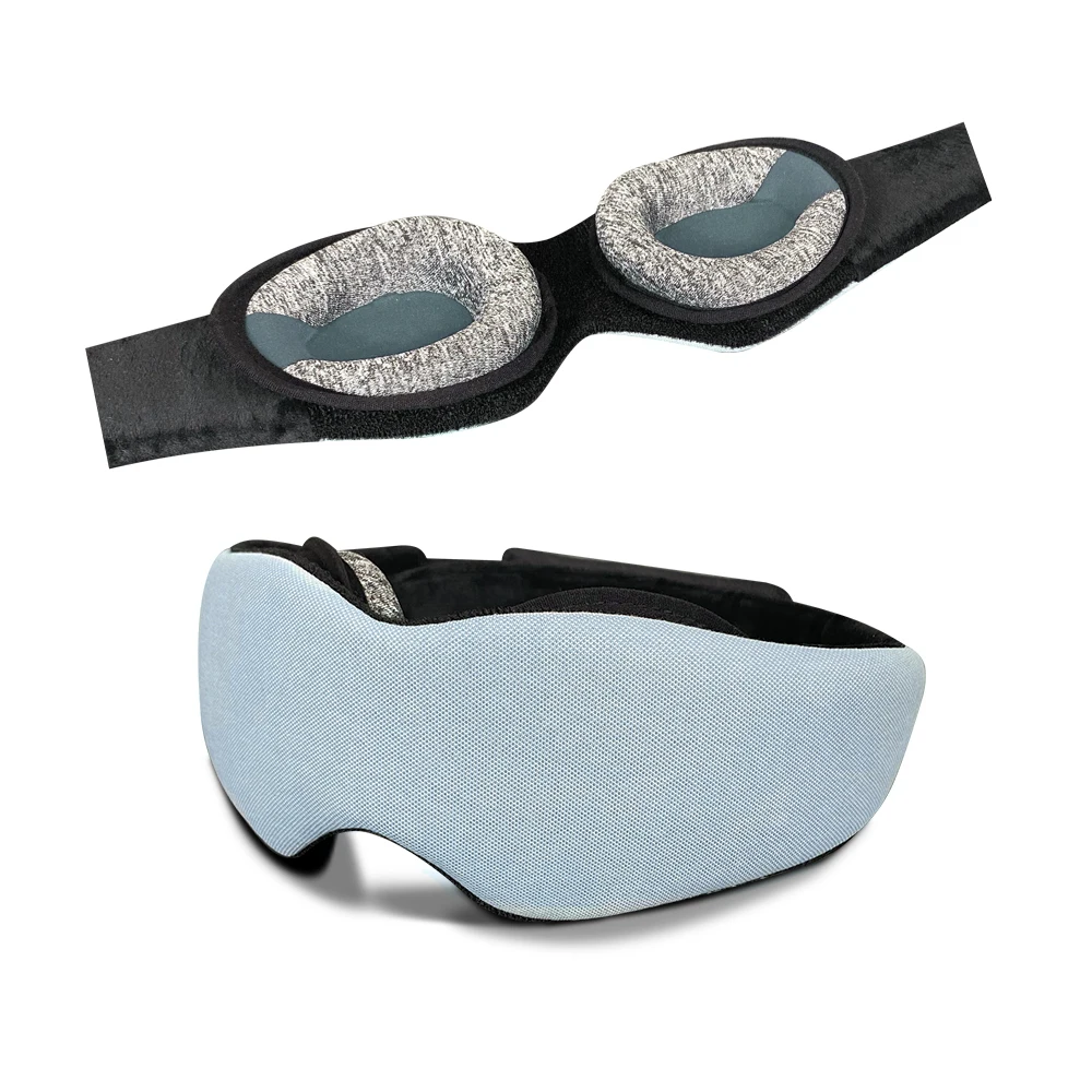 Custom Private Label 3D Memory Foam Eye Mask With Adjustable Contour Cups Best for Side Sleep Mask
