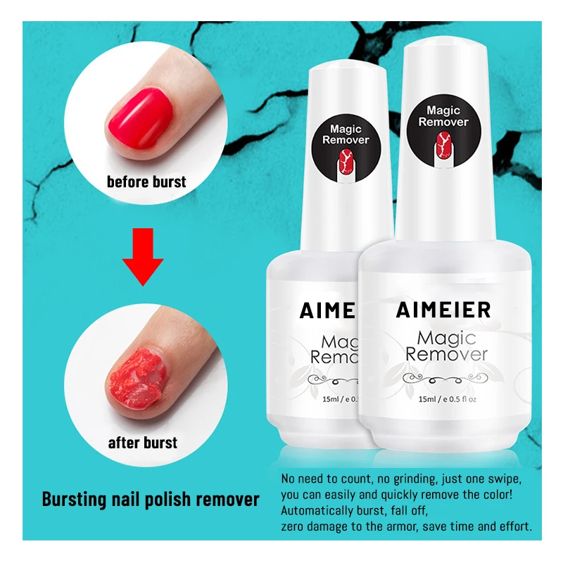 Oem пользовательские инструменты для дизайна ногтей Фирменная торговая марка 15 мл волшебный гель удаления легко наносится УФ Гель-лак оптовой