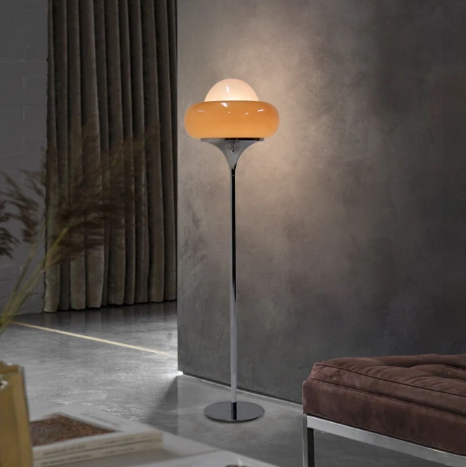 metal modern standing floor lamp glass shade e27 bedroom bedside home decorative ground floor light