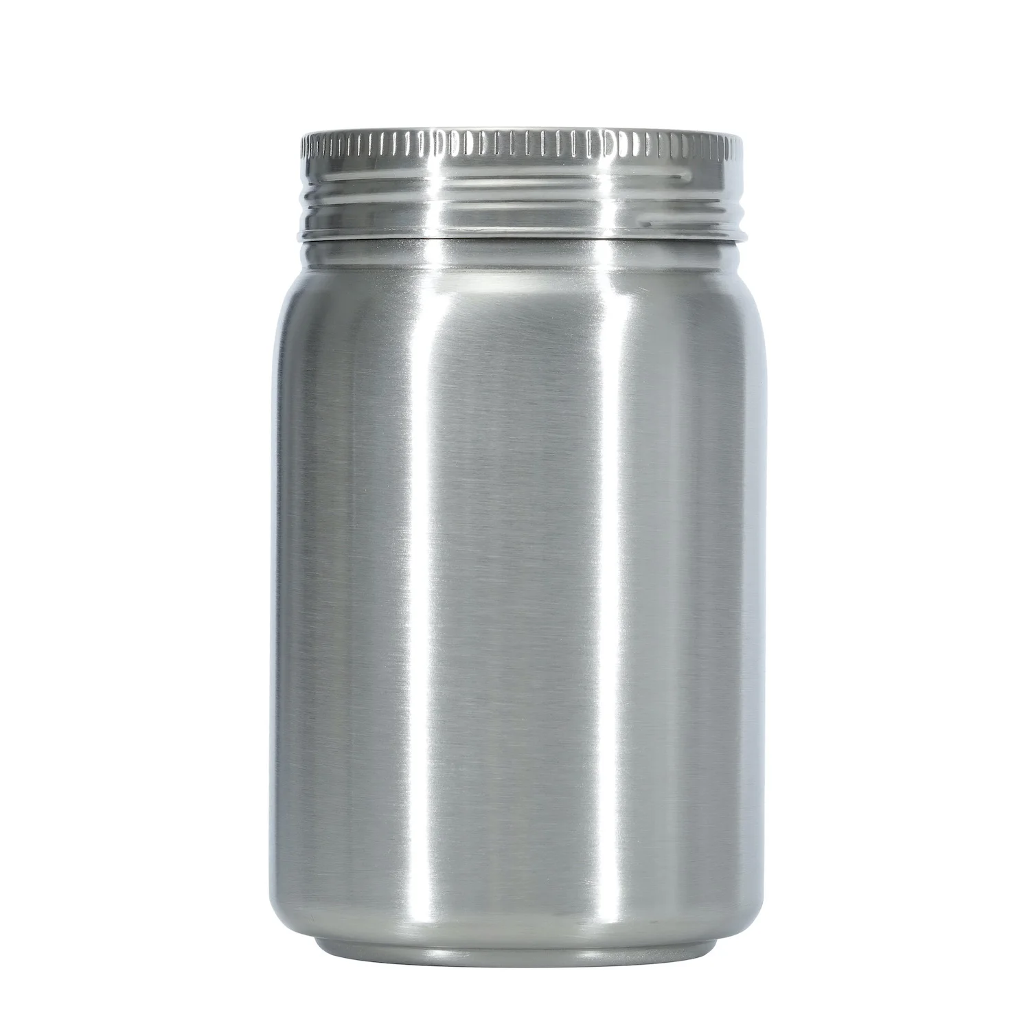 Double Wall Vacuum Insulated Wide Mouth Mason Jar Kitchen Accessories Storage Bottles & Jars Stainless Steel Travel 500ml 17oz
