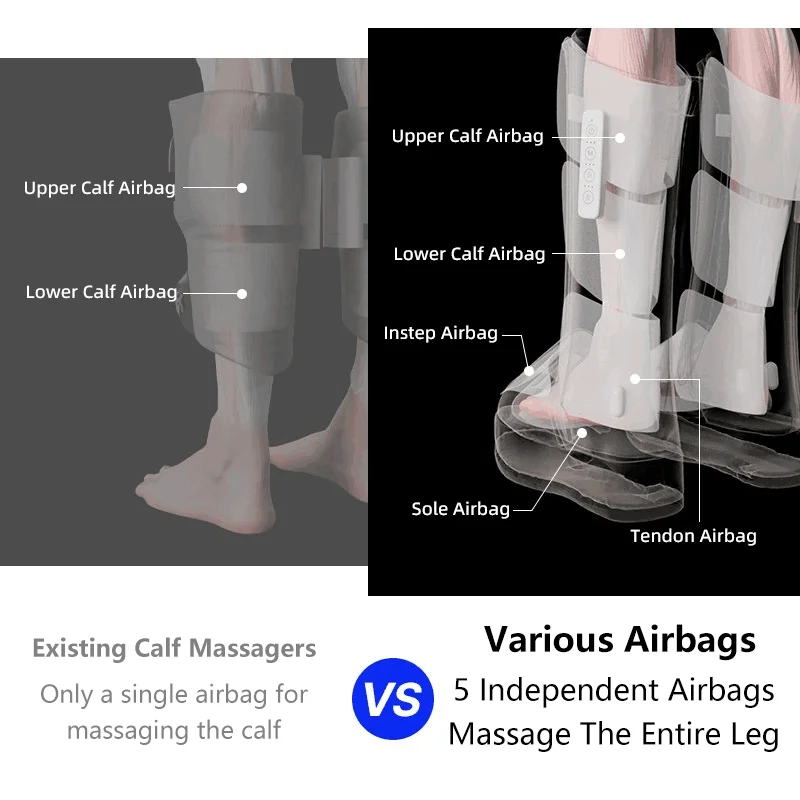 best japan reflexology portable relief full calf relief electric air bag shoes foot leg calf device massager foot legs with heat